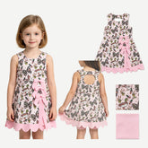Sleeveless camo bow duck scallop girls&