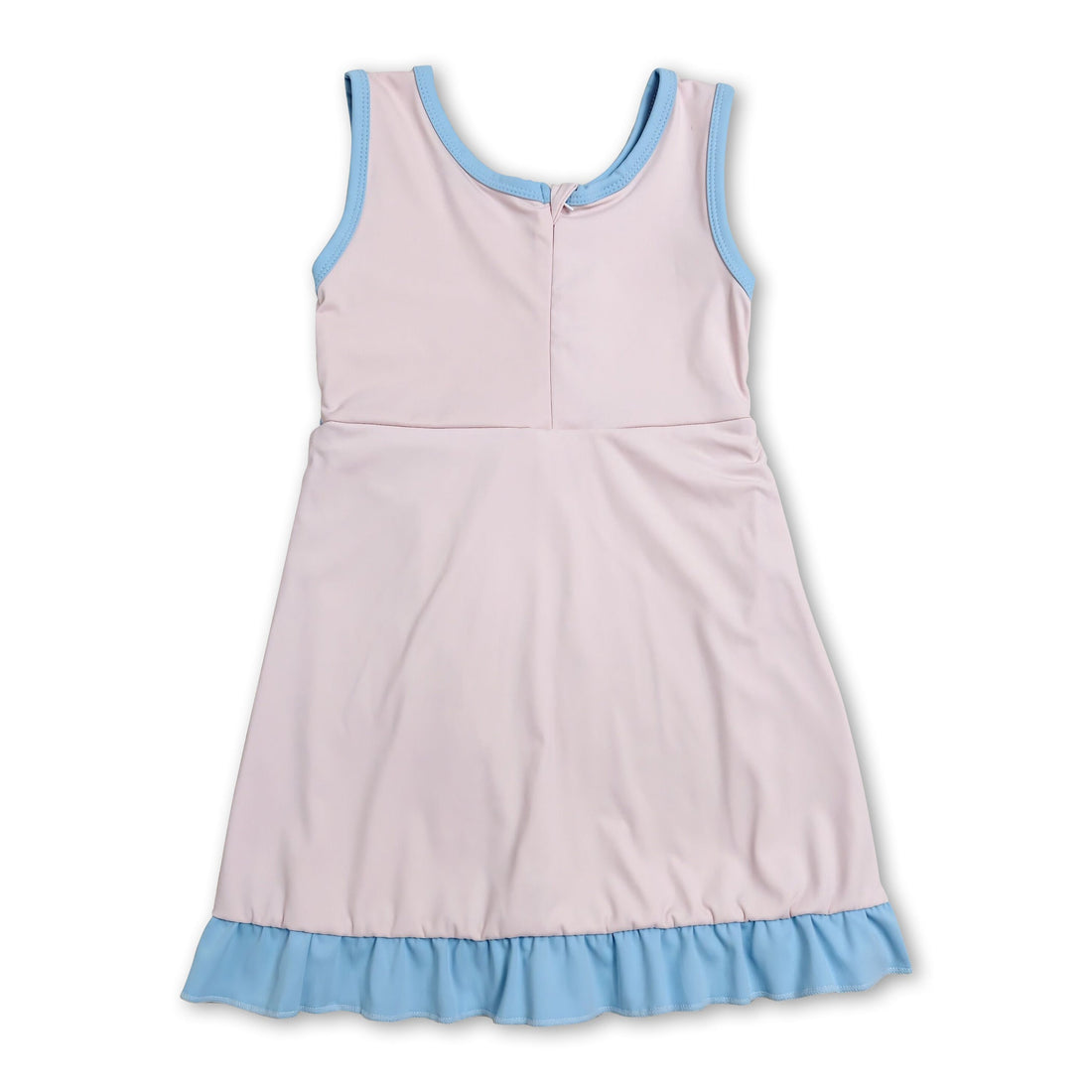 Light pink sleeveless scallop girls&