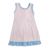 Light pink sleeveless scallop girls&