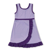 Lavender purple sleeveless ruffle girls&