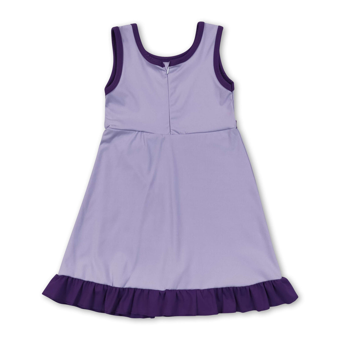 Lavender purple sleeveless ruffle girls&