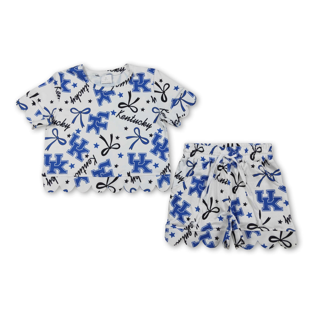 Blue short sleeve girls&