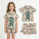 Dark green bow camo girls&