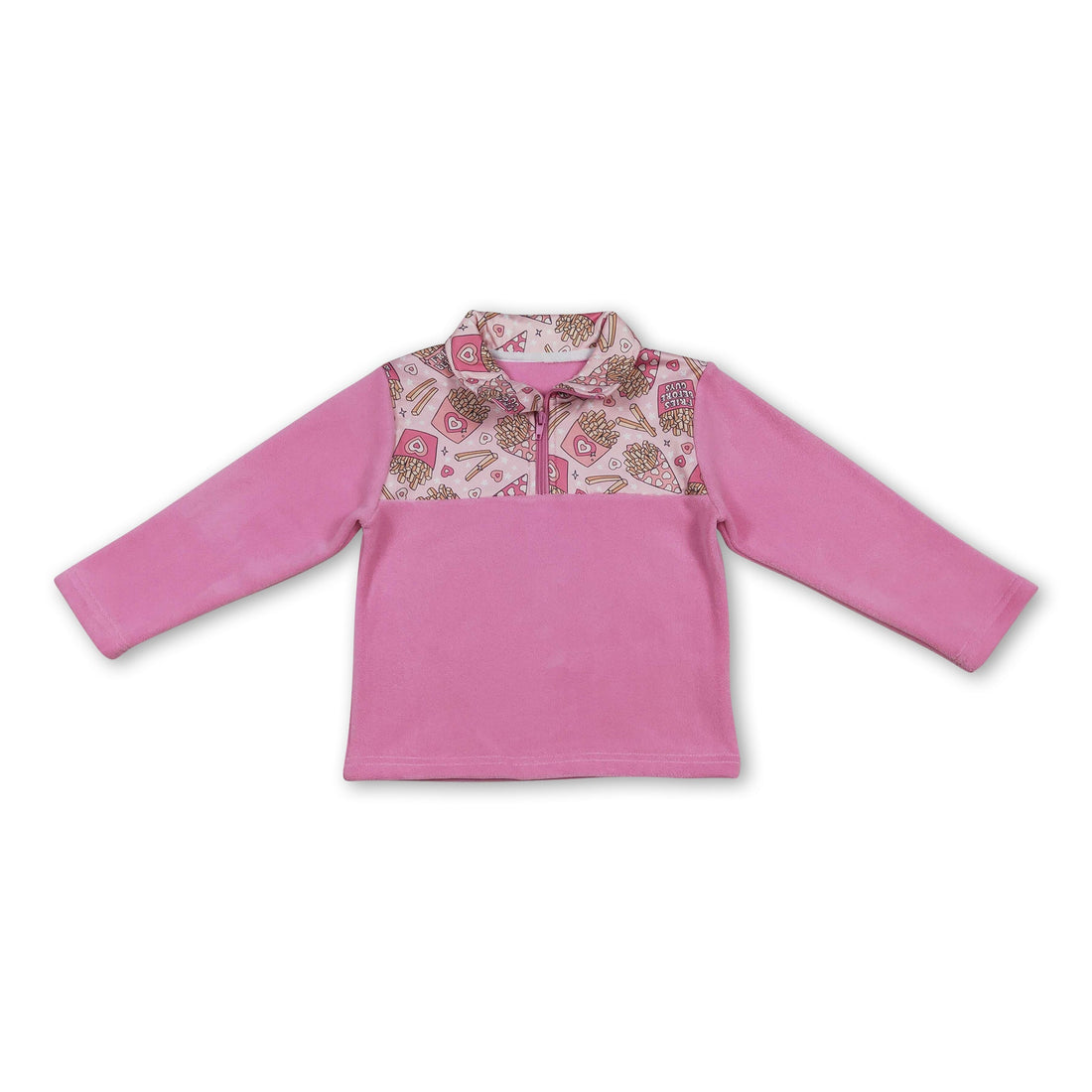 Pink fries long sleeves girls&