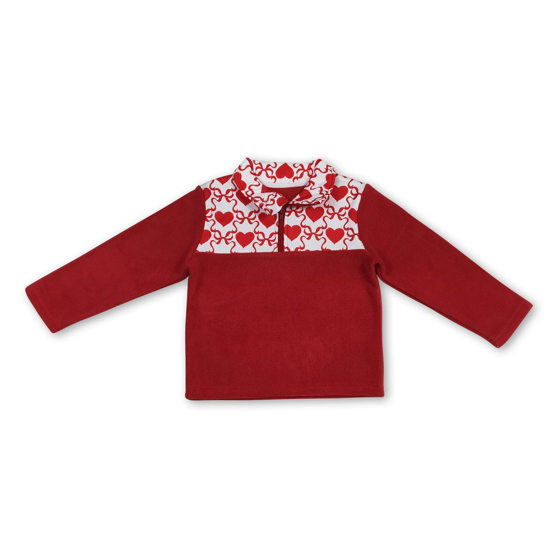 Red heart bow girls&