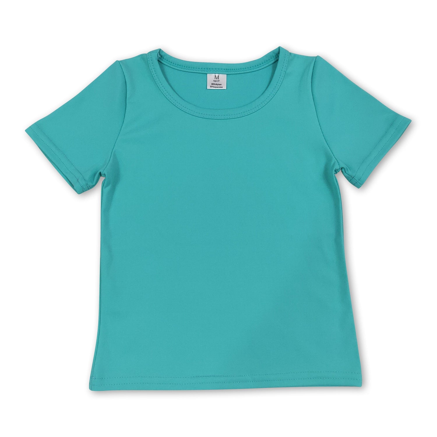 Short sleeves mint kids girls summer yoga active top