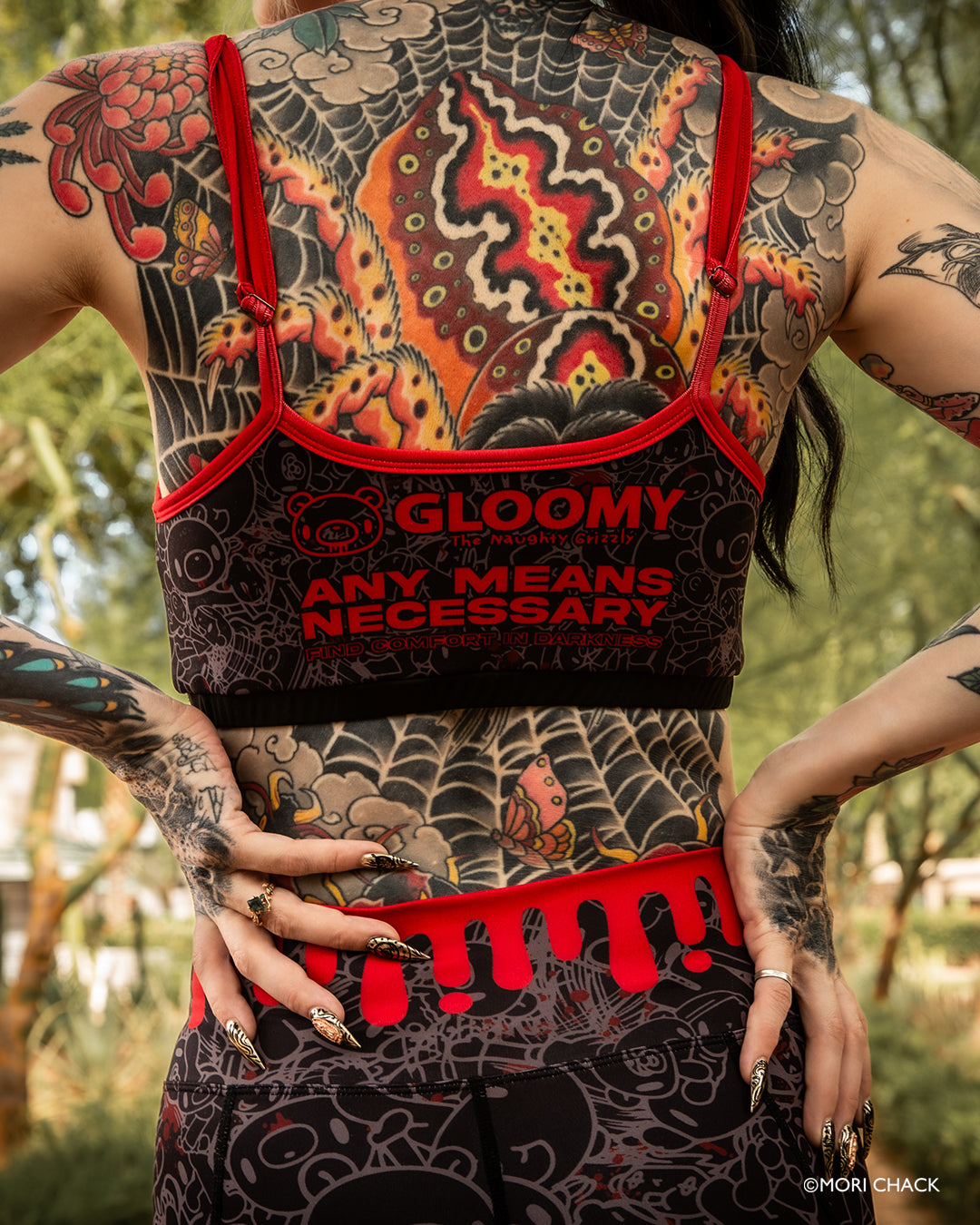Blood Drip Fitness Sports Bra