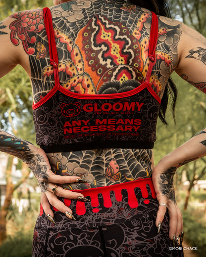 Blood Drip Fitness Sports Bra