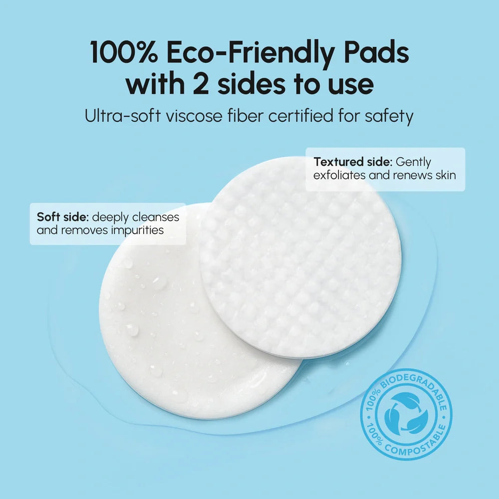 Maree Glycolic Acid Pads in a jar, showing 200 exfoliating skincare pads for facial treatment on white background.