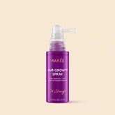 Maree 4-in-1 Hair Growth Spray bottle with nozzle, designed to promote hair growth and improve scalp health.