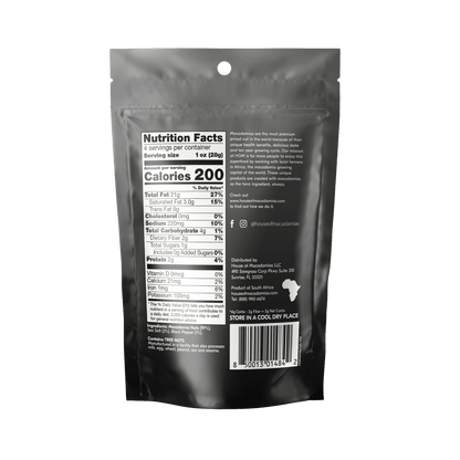 Dry Roasted Macadamia Nuts with Namibian Sea Salt &amp; Black Pepper (4oz x 6 Bags)