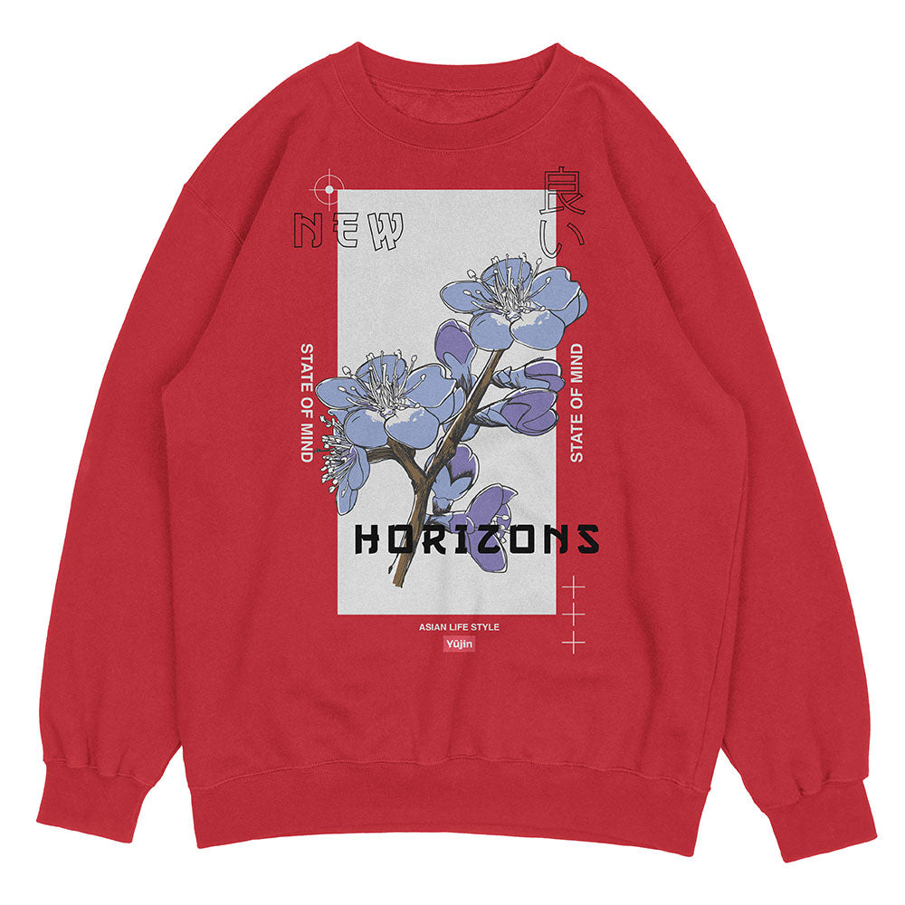 Yūjin Clothing Horizons sweatshirt featuring a cozy, casual fit with stylish design and soft fabric in a comfortable, everyday style.