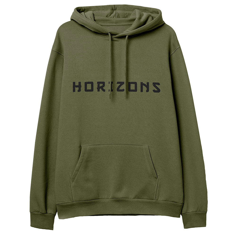 Yūjin Clothing Horizons Hoodie in soft fabric with a relaxed fit, featuring a hood and front pocket, perfect for casual wear.