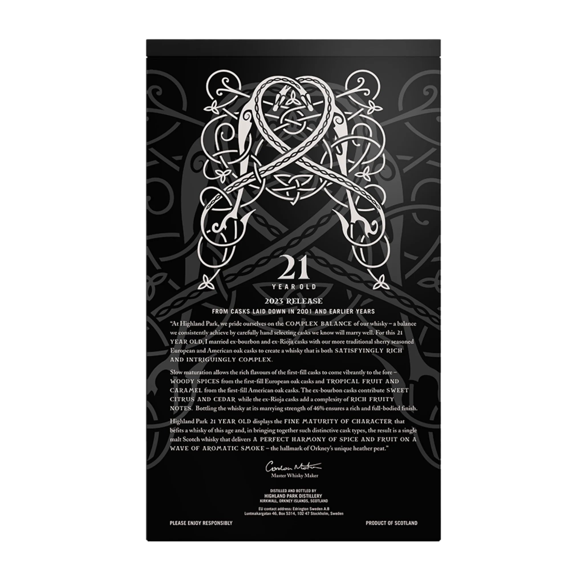 Highland Park 21 Year Old Single Malt Scotch Whiskey