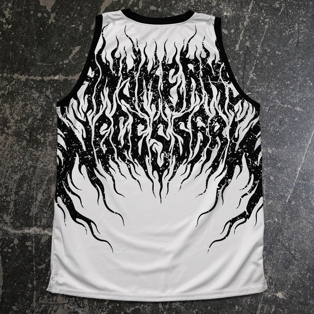 Back view of Any Means Necessary Clothing Halo Jersey shirt featuring bold graphic design and comfortable fit.