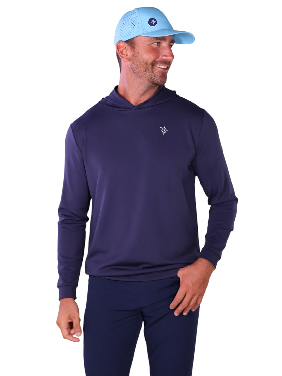 White Water Life Hillside Hoodie in various colors, casual fit with a hood, shown with the hillside hat in the image.