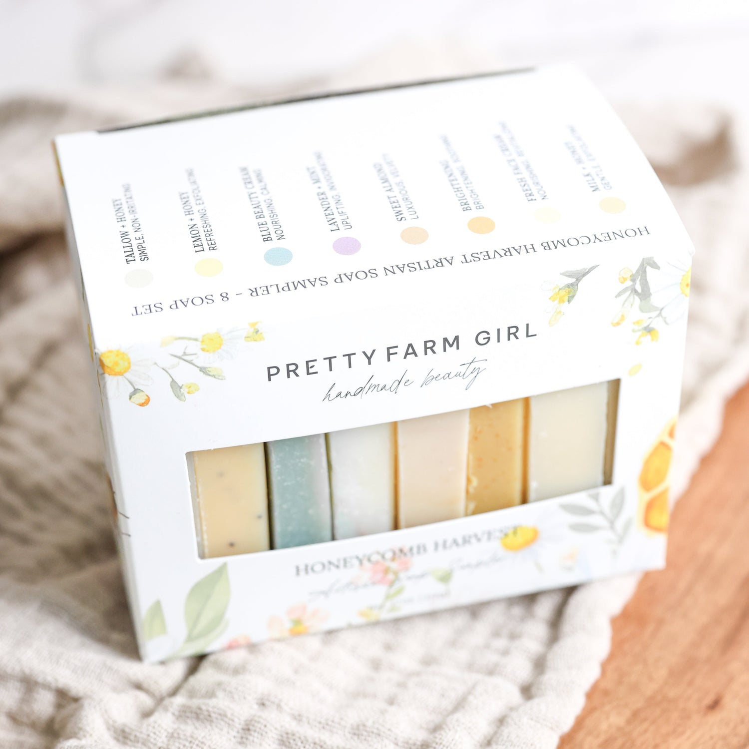 Honeycomb Harvest  Goat Milk &amp; Tallow Soap Sampler