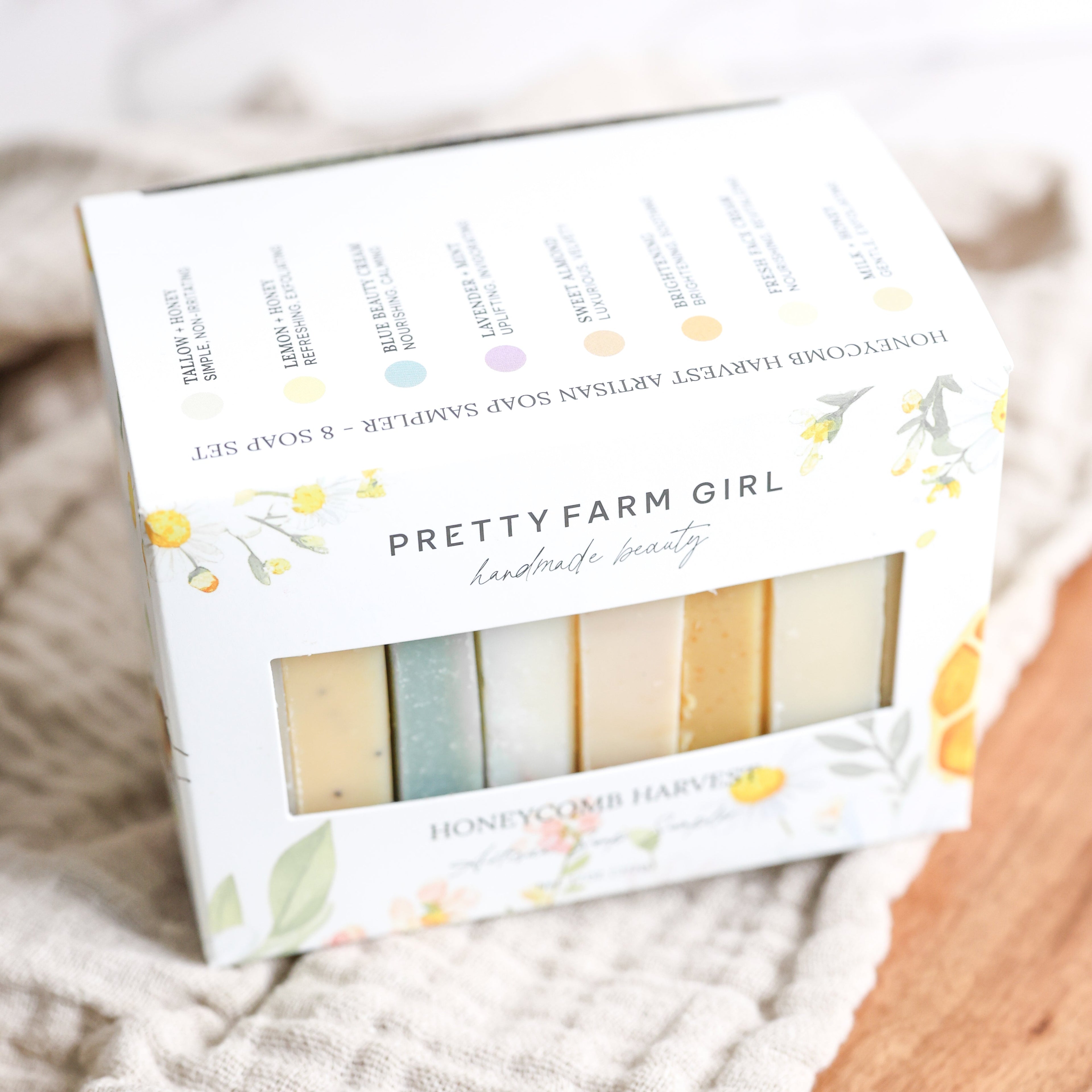 Honeycomb Harvest  Goat Milk &amp; Tallow Soap Sampler