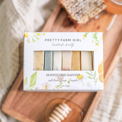 Honeycomb Harvest  Goat Milk &amp; Tallow Soap Sampler