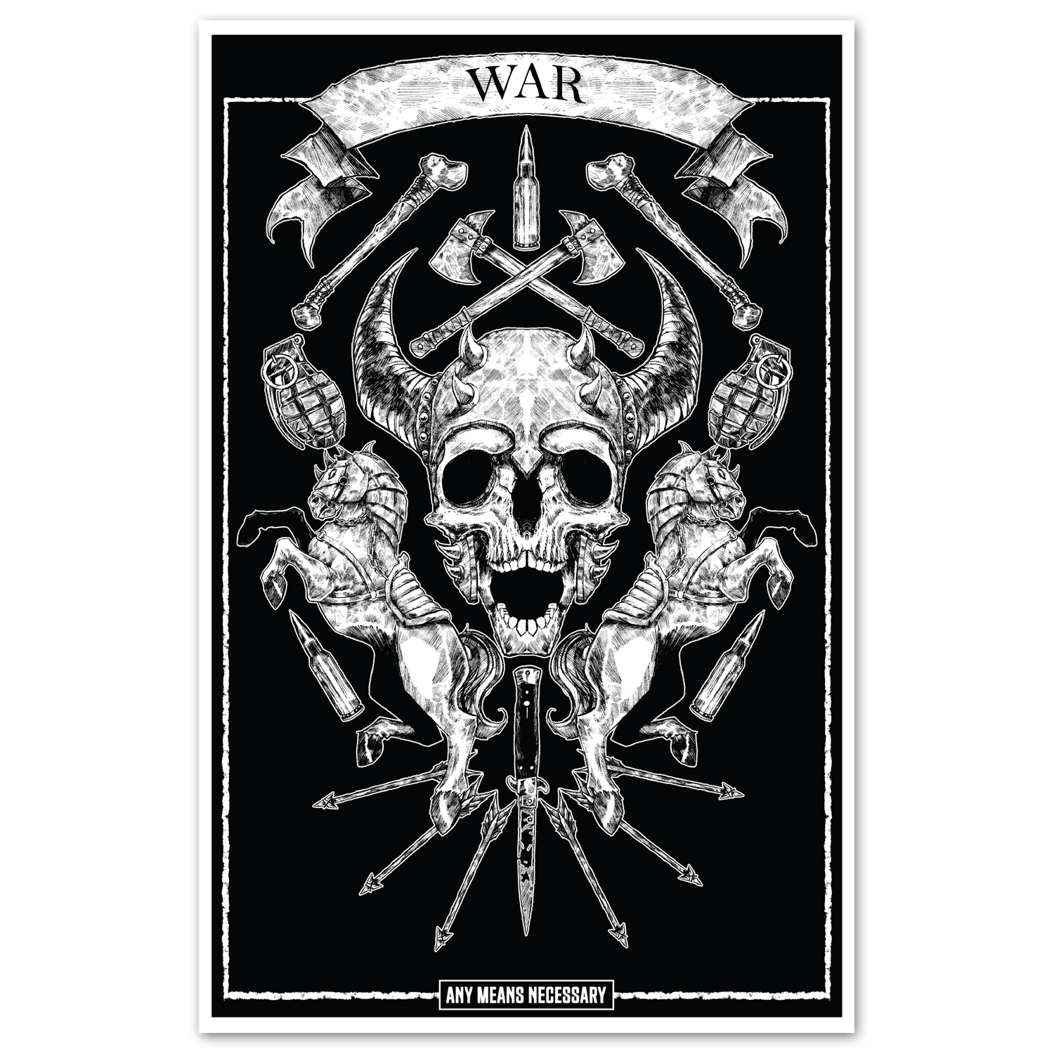 4 Horsemen War Print