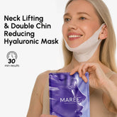 Maree Hyaluronic Acid V-line Lifting Mask showing the sheet mask with hydrating hyaluronic acid for facial lifting and contouring.