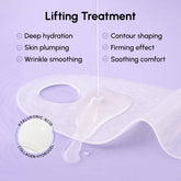 Maree Hyaluronic Acid V-line Lifting Mask showing the sheet mask with hyaluronic acid formula for skin hydration.