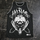 Front view of Any Means Necessary Clothing Hyenas Jersey, a stylish shirt featuring hyena graphic design.