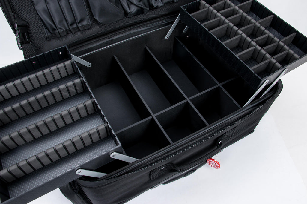Rover Roller Duo Mobile Workstation with Extending Tray System – OG Black