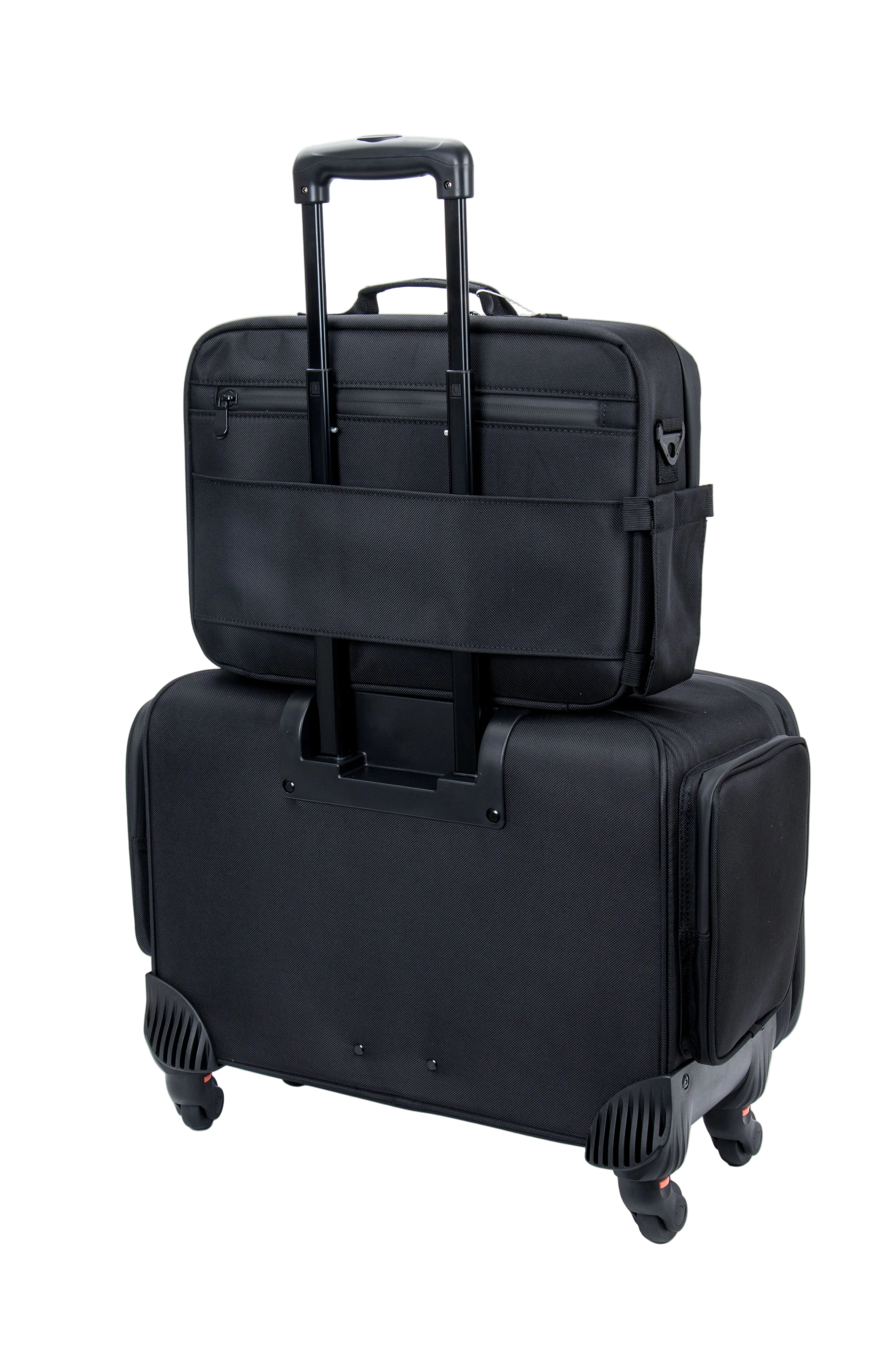 Rover Roller Duo Mobile Workstation with Extending Tray System – OG Black