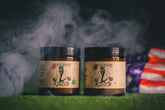 Johnny Slicks After Action Hemp Beast Balm jar showing the skincare balm with a natural, earthy label and lid.