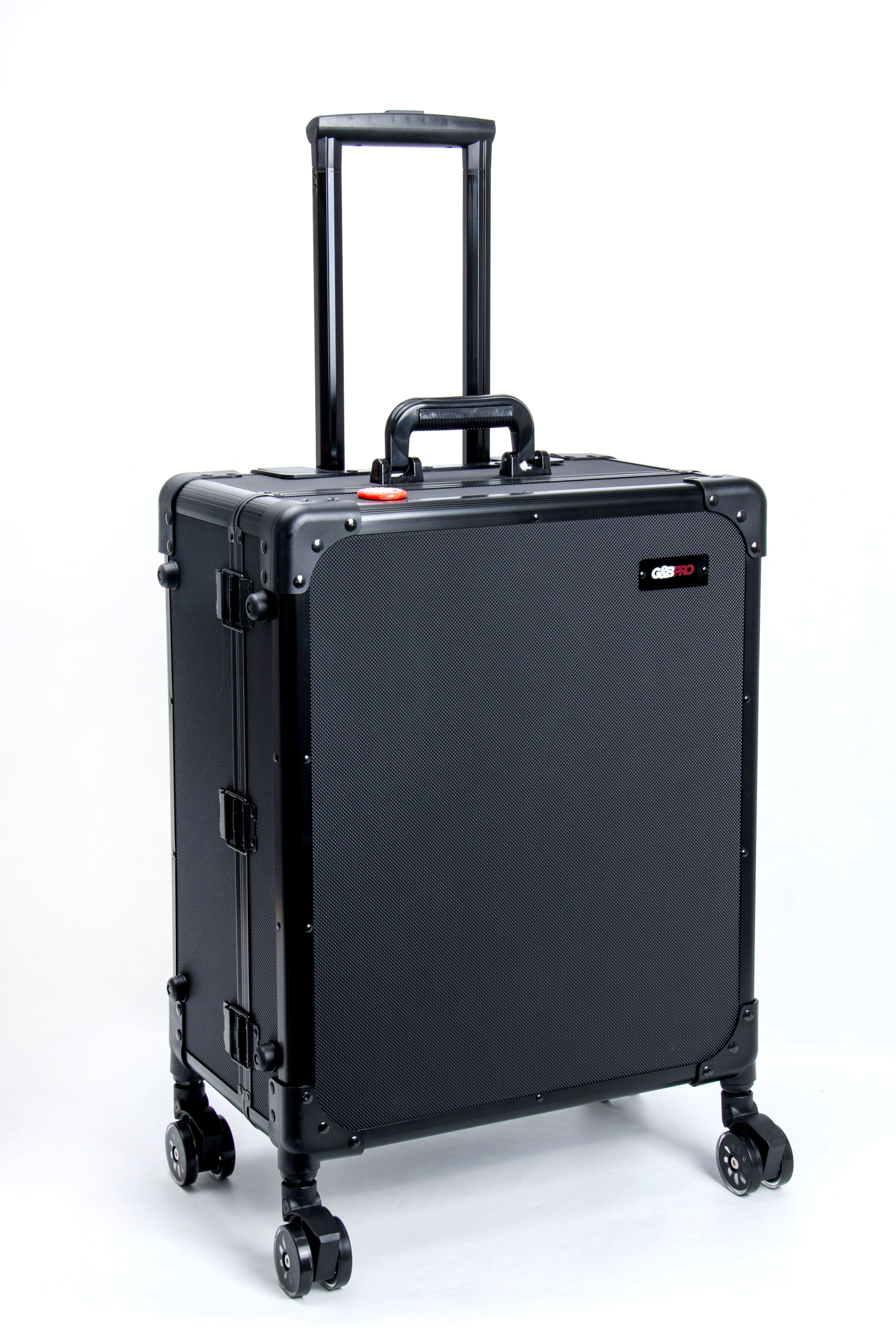 Roller Elite Mobile Workstation with LED Mirror & Extending Tray System – OG Black