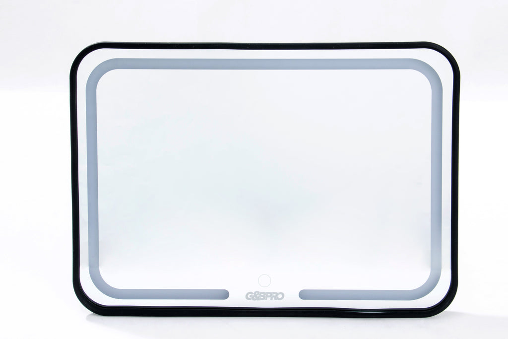 Roller Elite Mobile Workstation with LED Mirror & Extending Tray System – OG Black