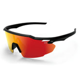 Blackout Barbell Kill Shot running glasses with sleek black frame and tinted lenses for outdoor sports and running activities.