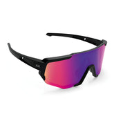 Blackout Barbell Mako running glasses with sleek frame and tinted lenses, designed for outdoor sports and active wear.