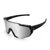 Blackout Barbell Mako running glasses with sleek frame and tinted lenses, designed for outdoor exercise and running.