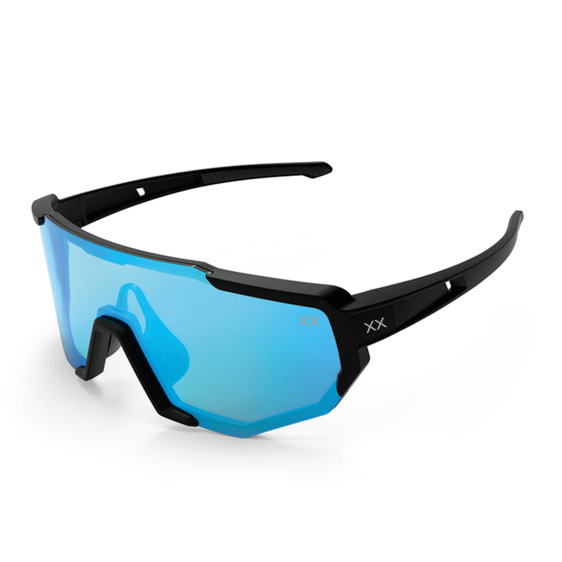 BLACKOUT BARBELL Mako running glasses with lightweight frame and tinted lenses for outdoor exercise and active wear.