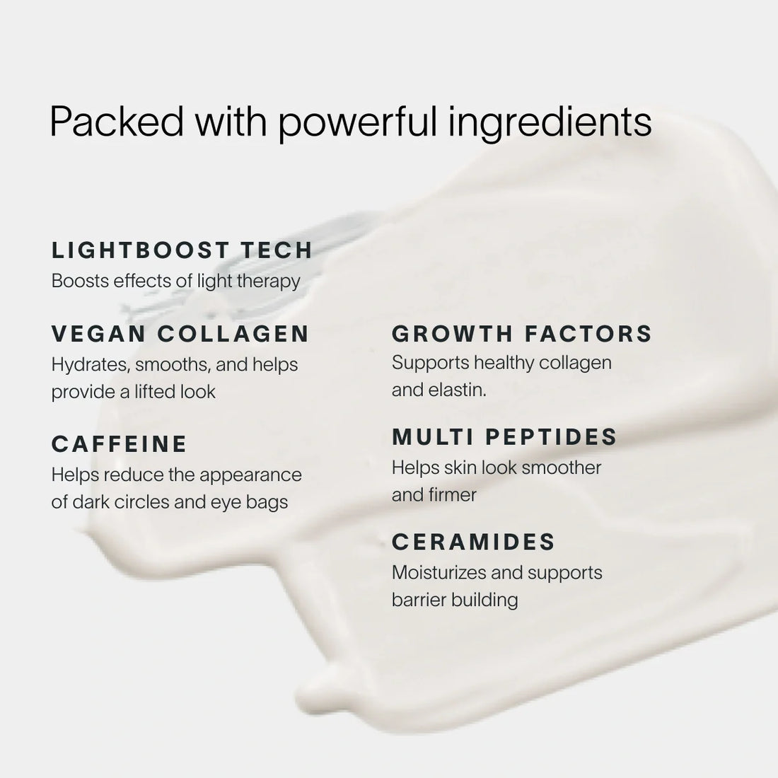Solawave light therapy boosting eye cream with natural ingredients, designed to reduce puffiness and brighten the eye area.