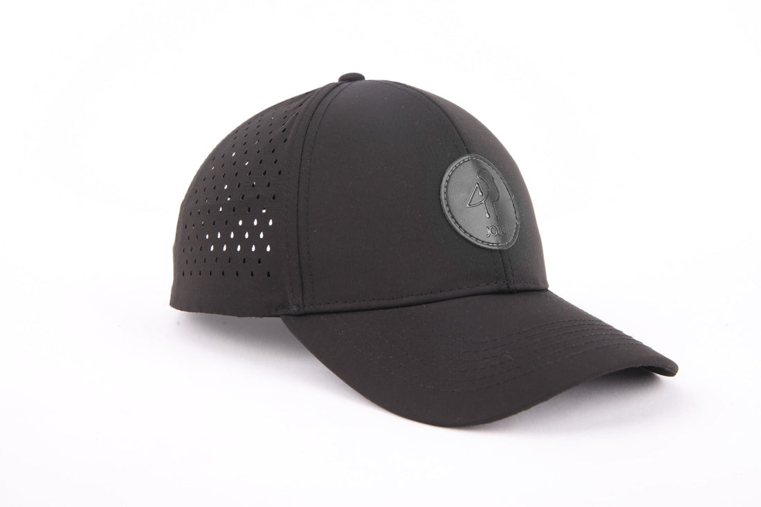 JOJU performance UV protective sport cap with adjustable strap and breathable fabric, ideal for outdoor activities.