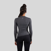 White Heathered Laguna Long-Sleeve Women&