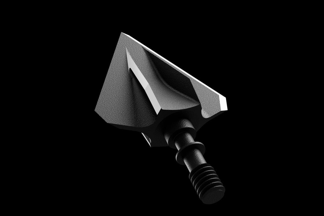 Annihilator Broadheads Katana 125 grain broadhead with two blades, designed for precision archery and hunting.