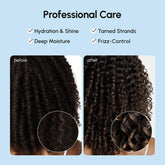 Maree keratin oil capsules for frizz control, showing glossy capsules in a clear container, designed to smooth and hydrate hair.