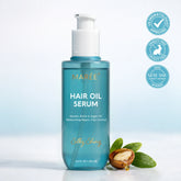 Maree keratin oil serum for smooth, shiny hair with sleek, lightweight formula in a clear bottle.