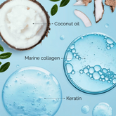 Maree keratin hair treatment mask with nourishing ingredients for smooth, shiny hair.