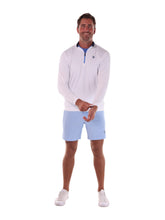 White Water Life Long Beach Quarter Zip long sleeve shirt, ultra-soft lightweight fabric, shown with cuff detail.