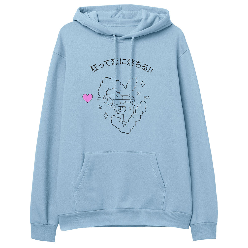 Yūjin Clothing Madly In Love hoodie featuring a stylish design, soft fabric, and comfortable fit for casual wear.