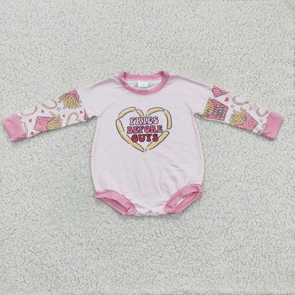 Fries heart pink baby girls Valentine&