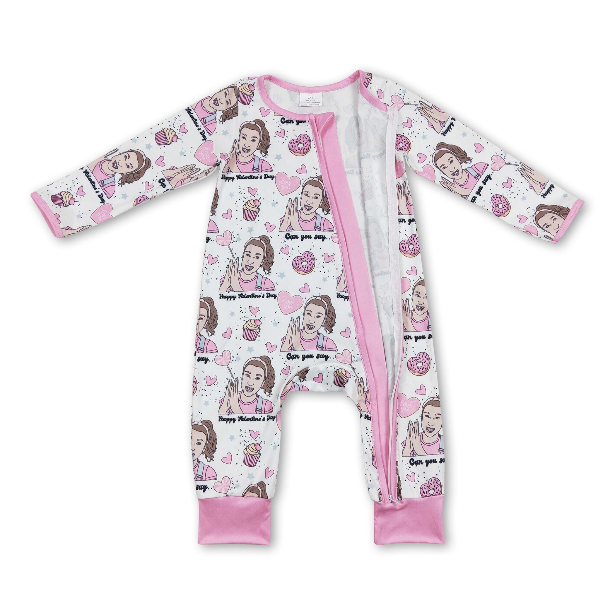 Donut lollipop teacher baby girls valentine&
