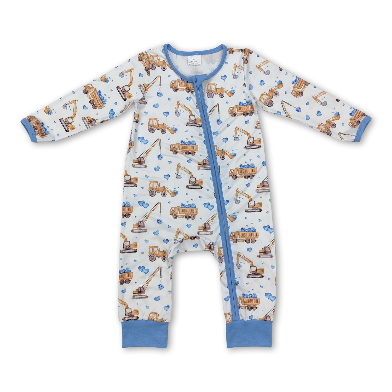 Light blue heart constructions baby boys valentine&