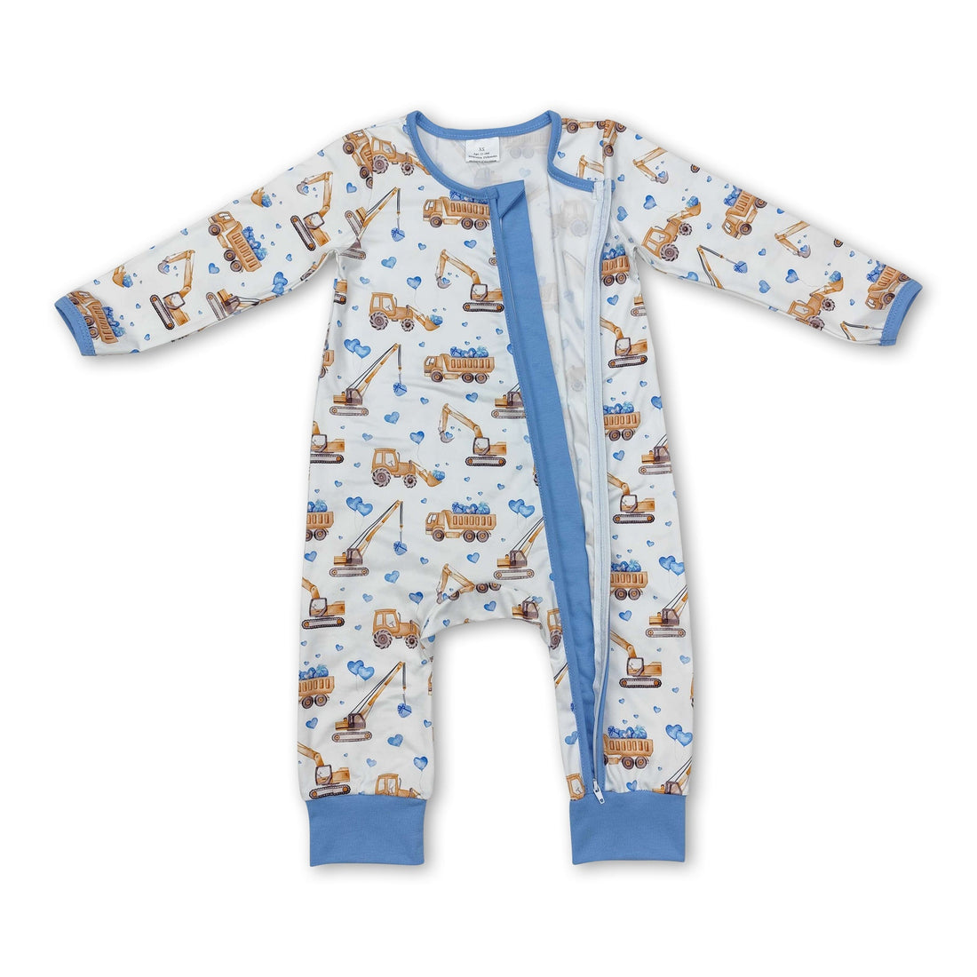 Light blue heart constructions baby boys valentine&