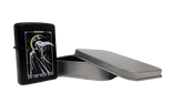 Let The Weak Burn lighter by Any Means Necessary Clothing, featuring a sleek design and compact size for easy use.